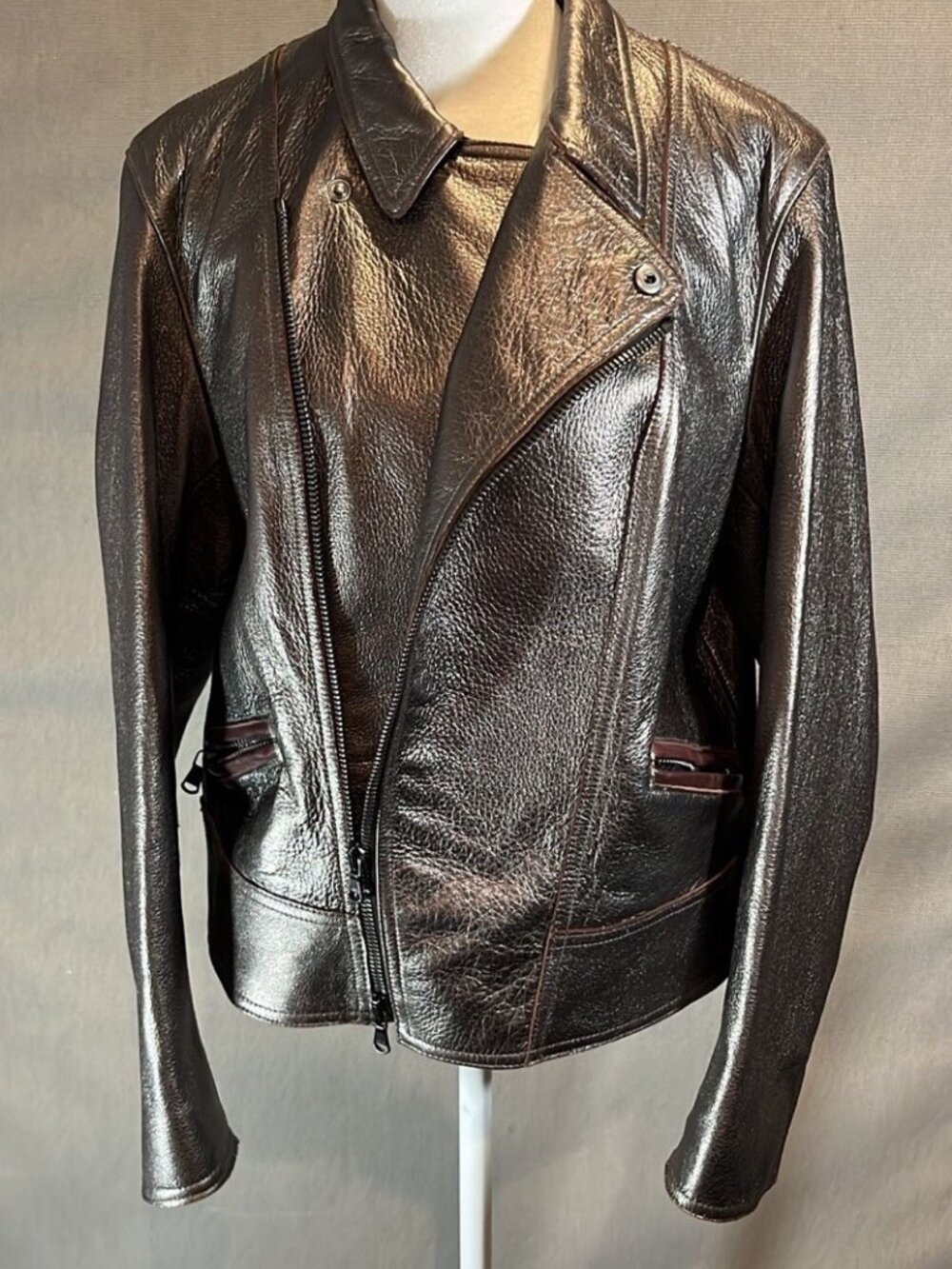 Philip Lim Woman’s Leather Jacket Sz 10 NWT